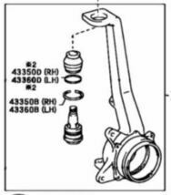 トヨタ　タコマ　RZN191　RZN161　VZN195L　ナックル連結　アッパーアーム　ボールジョイント　左右セット_画像3