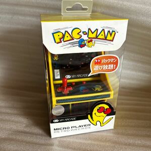 未開封 マイクロプレーヤー レトロアーケード パックマン ミニゲーム機 PAC-MAN PACMAN MICRO PLAYER ARCADE 当時物 昭和レトロ 新品