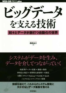 ビッグデータを支える技術 刻々とデータが脈打つ自動化の世界 ＷＥＢ＋ＤＢ　ＰＲＥＳＳ　ｐｌｕｓシリーズ／西田圭介(著者)