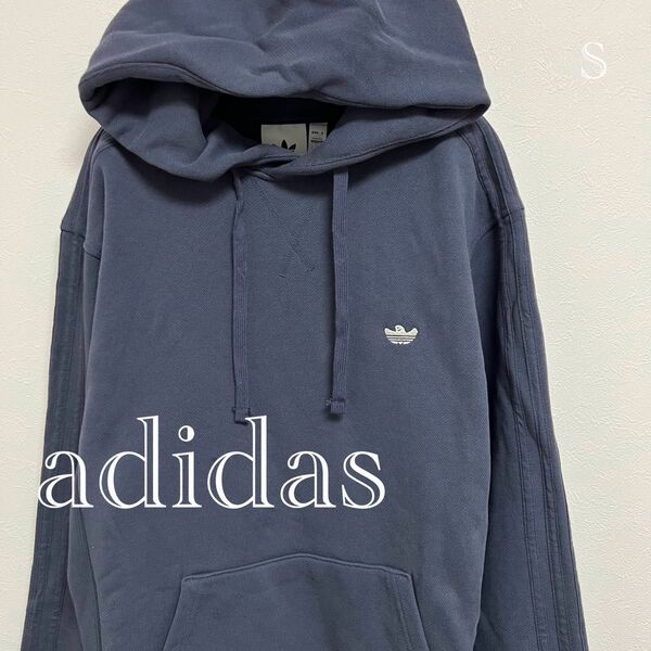 【格安美品】アディダス adidas メンズパーカー ネイビー S