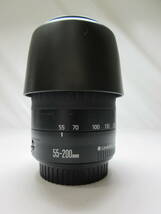 【20-5】Canon キャノン EOS kiss X 18-55 55-300mm デジタル一眼レフカメラ レンズフード レンズ付き 充電器 バッテリー2個付き_画像8