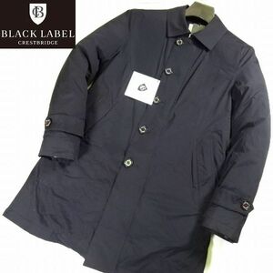 新品 ブラックレーベル クレストブリッジ 定6.8万 ダウンライナー付 コート ジャケット 黒 M BLACK LABEL CRESTBRIDGE 紳士 スーツに