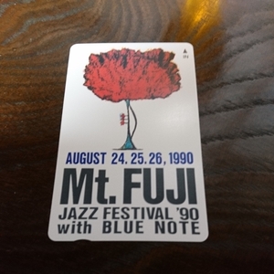 Mt.Fuji jazz festival'90 with BLUE Note 1990 50度数 500円　テレカ　テレフォンカード　NTT