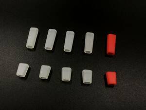 # white color + red color 10 piece entering #Futaba Jumper JR Futaba other transmitter switch silicon cover 14SG 16SZ 18SZ 18MZ XG14 T16 etc. correspondence @02