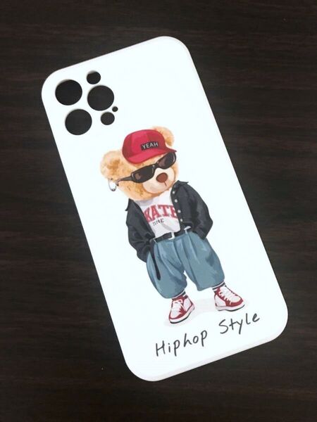 即決 ◆ iPhone 12 Pro ケース ◆ 立体感ある ◆ ヒップホップ 熊 Hiphop Style クマ ◆ 送料無料