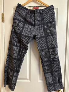 Supreme Paisley Grid Chino Pant サイズ32インチ シュプリーム チノパン