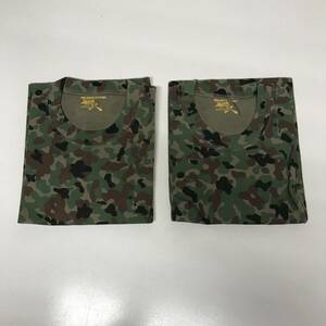 【新品】2枚セット Tシャツ 陸上自衛隊 LLサイズ 半袖 戦人 迷彩 カモフラ サバゲー