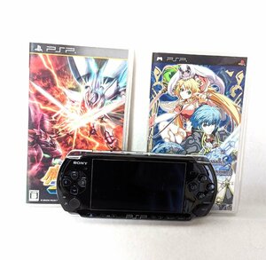 SONY ソニー PSP3000 プレイステーションポータブル PB ピアノブラック 本体 ソフト2枚付き ゲーム機器 ポータブル