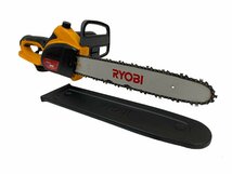 RYOBI リョービ 京セラ 電気チェーンソー CS-3605 切断 安全スイッチ 工具 電動 リヤハンドル 枝打ち DIY オイルリターン機構_画像1