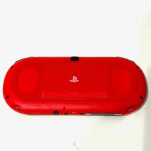 SONY ソニー PlayStation VITA ヴィータ PCH2000 Wi-Fiモデル ソフト付き 家庭用ゲーム機 コンパクト レッドブラック FF HMY_画像3