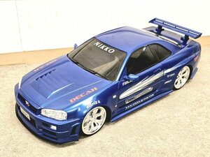 【ジャンク】NiKKO ニッコー 日産 スカイラインGTR R34 SKYLINE GT-R 巨大ラジコン ラジコン 部品取り インテリア