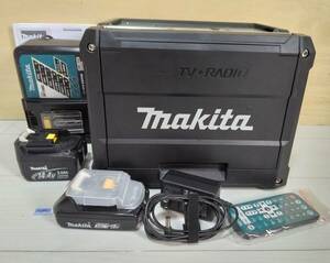 美品 送料込み / makita (マキタ) 充電式ラジオ付きテレビ TV100 