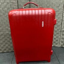 S811-O44-845 RIMOWA リモワ キャリーバッグ レッド スーツケース 約高さ55×幅39×マチ19cm ③_画像1