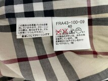 K-P235-K42-1260 BURBERRY バーバリー トレンチコート レディース 黒/ブラック 40サイズ 綿100％ FRA43-100-09 アウター②_画像7