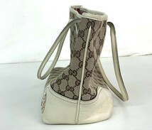 K-P321-K22-5686 GUCCI グッチ 169946 3444 レディース ハンドバッグ GGキャンバストートバッグ (幅)約40cm (高)約22cm (マチ)約11cm ⑤_画像4