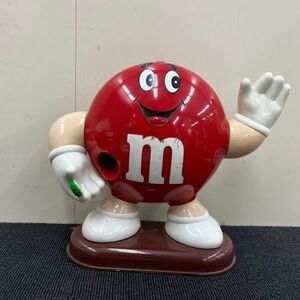 P219-O33-1676 M＆M’s エムアンドエムズ チョコレート ディスペンサー 赤色 フィギュア アメリカ雑貨 約高さ24×幅26×奥行13cm ③