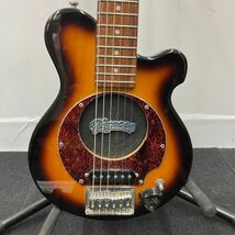 Q210-D5-509 PIGNOSE ピグノーズ PGG TRAVEL GUITAR トラベルギター アンプ内蔵 ミニ エレキギター ソフトケース付き 通電/音出しOK ③_画像3