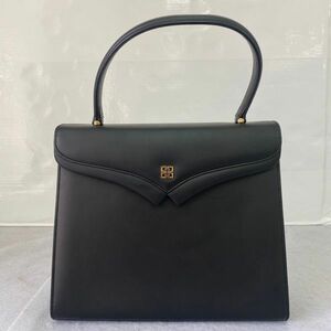 P337-O43-537 GIVENCHY ジバンシー ハンドバッグ トップハンドル 鞄 手持ち レザー ブラック 黒 ジバンシィ 約高21×横幅24.5×マチ8cm ④