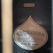 Q387-D5-465◆applause アプローズ アコースティックギター アコギ AA14-4 弦楽器 楽器 6弦 木目 ソフトケース付き ④_画像9