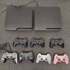 K-P631-△ SONY ソニー PlayStation 3 プレイステーション 3 PS3 プレステ3 本体/2点 CECH-3000A コントローラー/7点 コード/2点 通電OK ⑦