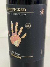 K-P211-K32-3029 Handpicked Wines ハンドピックト ワインズ 2015Shiraz Barossa Valley 750ml 14.8% 箱付き 未開栓②_画像2
