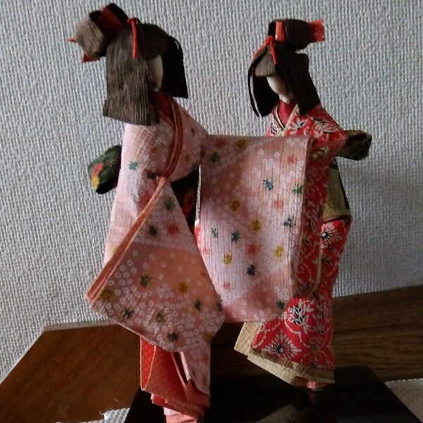 手作り和紙日本 着物 人形