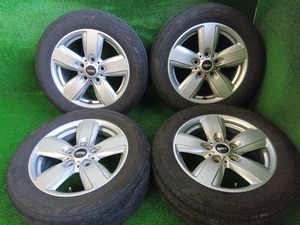 MINI クロスオーバー 純正 16×6.5J +46 5H/120 ブリヂストン Playz 205/60R16 溝有夏タイヤ付4本 中古 売切!!