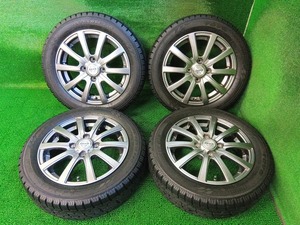 トーヨー GARIT GIZ 155/65R14 社外 ZACK 14×4.5J スタッドレス付4本 軽自動車 中古 売切!!