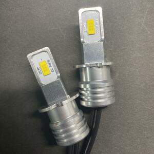 12V 24V 100W級 H3 LED フォグランプ イエロー 黄色 2個