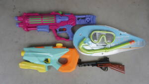  water pistol underwater glasses snorkel together large amount set (RR104