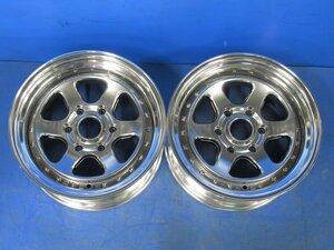 [ unused ] 2 ps Hiace 200 series ESSEX EL-17 17 -inch 8J +13 PCD139.7 6 hole hub diameter 106.20 millimeter wheel (g092076)