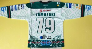 2022-23シーズンひがし北海道クレインズアイスホッケー部／レプリカユニフォーム／山崎勇輝選手／未使用／Mサイズ