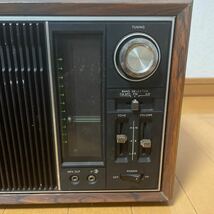 SONY 昭和レトロ 木目調 当時物 ホームラジオ AM FM トランジスタラジオ アンティーク_画像3