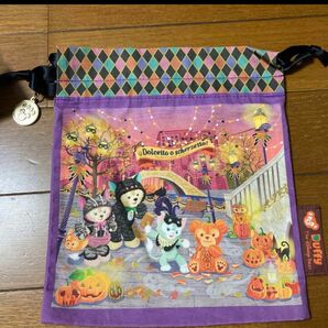 ディズニーシー　ダッフィー　シェリーメイ　ジェラトーニ ハロウィン　巾着　ディズニー