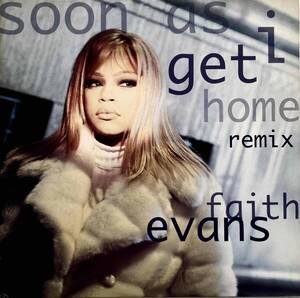 Faith Evans / Soon As I Get Home (Remix)【12''】1996 / US / Bad Boy Entertainment / 78612-79049-1 / 検索：333yen vinyl