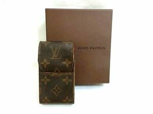 ルイヴィトン LOUIS VUITTON モノグラム シガレットケース エテュイ コバ割れあり BOX付 経年使用 中古 ■