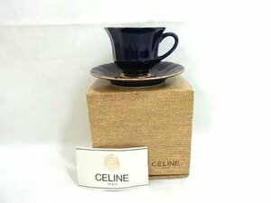 セリーヌ CELINE カップ＆ソーサー 箱入り 美品中古 ■