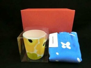 マリメッコ Marimekko マグ＆トートバッグ ギフトセット UNIKKO MUKI MUG 2.5DL Kukkaketo Kassi 箱付 経年保管 未使用品 ■