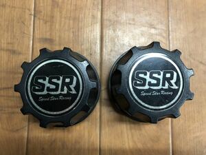 SSR SPEED STAR RACING センターキャップ 2個 スピードスター ブラック メッシュ 当時物 旧車 SPEEDSTAR