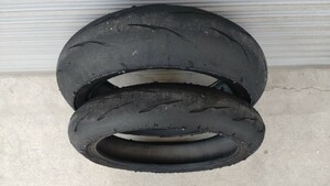 BRIDGESTONE BATTLAX RACING R11 120/600R17 180/640R17 2024年2月17日使用 2022年製　ST600 