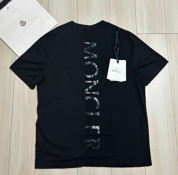 【最安値】MONCLER モンクレール　ラバーワッペン　Tシャツ　M 半袖　黒