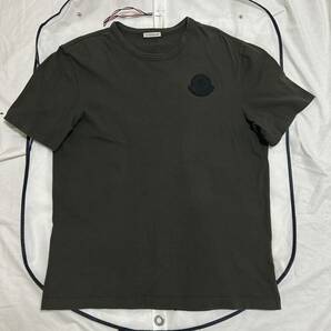 【最安値】MONCLER モンクレール ラバーワッペン 半袖Tシャツ カーキ Mの画像2