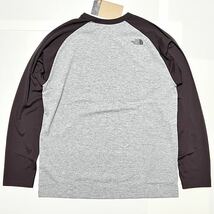 XL 新品 ノースフェイス ロングスリーブ ベースボール ヌプシティー ロンT 長袖 Tシャツ LS Baseball Nuptse Tee ラグラン バイカラー_画像3