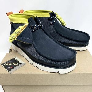 26.5cm новый товар Clarks оригиналы Wallabeewala Be ботинки 8.5 темно-синий водонепроницаемый Gore-Tex Clarks GORE GORETEXgoa темно-синий дождь дождь 