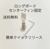 送料無ロングボードセンターフィンねじ固定ボルトネジサーフィンFCSスクリュー2個セット／ワンタッチ取り付け／クイックリリース簡単取付._画像2