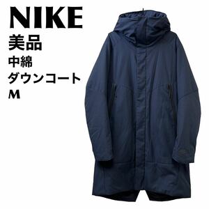  beautiful goods NIKE Nike cotton inside down coat M long 