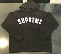 20aw 2020 Supreme シュプリーム ICY ARC HOODED SWEATSHIRT アイシー アーク フーディー スウェットシャツ ロゴ パーカー ブラック S_画像3