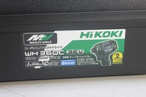 激安 未使用品 HiKOKI Bluetooth WH36DC 2XPDS マルチボルト インパクトドライバ 　ディープオーシャンブルー_画像3
