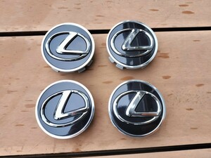 送料230円 新車外し LEXUS レクサス RX センターキャップ 4個 純正ホイール バージョンＬ 62mm ブラック・シルバー トヨタ