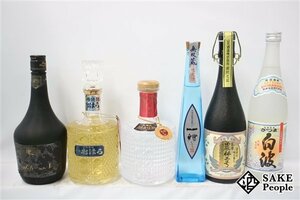 ★1円～ 焼酎6本セット 紅乙女 クリスタル 720ml 薩摩 農林二号 720ml 無双蔵 一縷 300ml さつま 白波 720ml さつまおはら 720ml 等